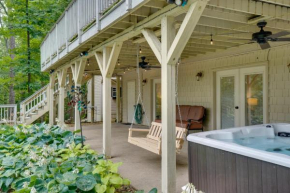 Lakefront Cadiz Home with Hot Tub!